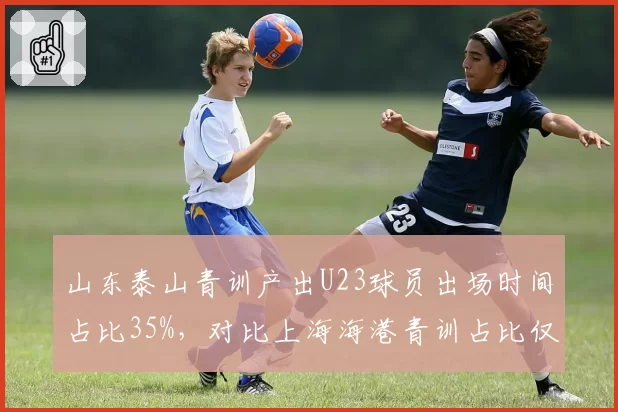 山东泰山青训产出U23球员出场时间占比35%,对比上海海港青训占比仅18%