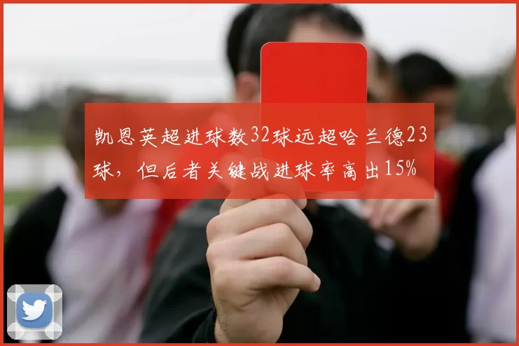 凯恩英超进球数32球远超哈兰德23球,但后者关键战进球率高出15%